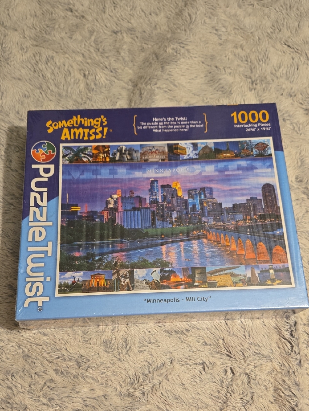 NEW PuzzleTwist Minneapolis - Mill City 1000 Piece Jigsaw Puzzle